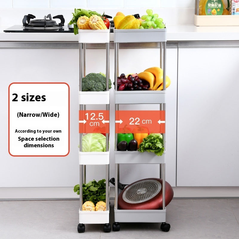 Maximize Your Kitchen Space with the Kitchen Side Gap Storage Rack